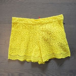 MSGM Kids Yellow Shorts